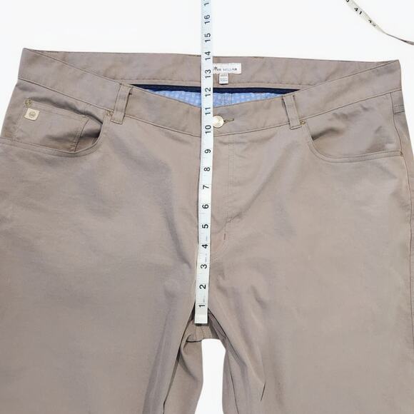Peter Millar Stretch Chino Performance Golf Pants Khaki 5-pocket EB66 size 40x32 - Picture 9 of 14